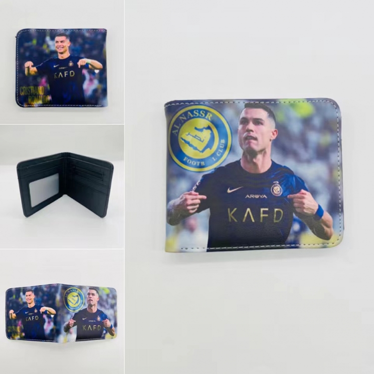 Cristiano Ronaldo Full color Two fold short card case wallet 11X9.5CM