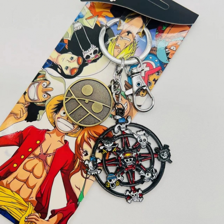 One Piece Anime character 2 pendant keychain backpack pendant