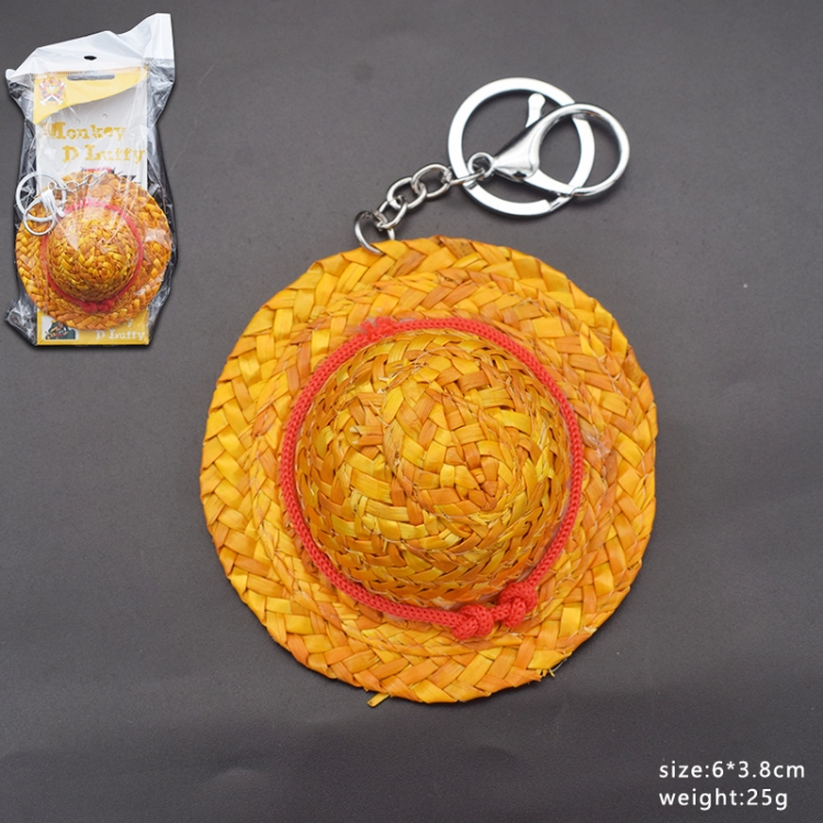 One Piece Straw hat keychain 2 pendant price for 5 pcs 