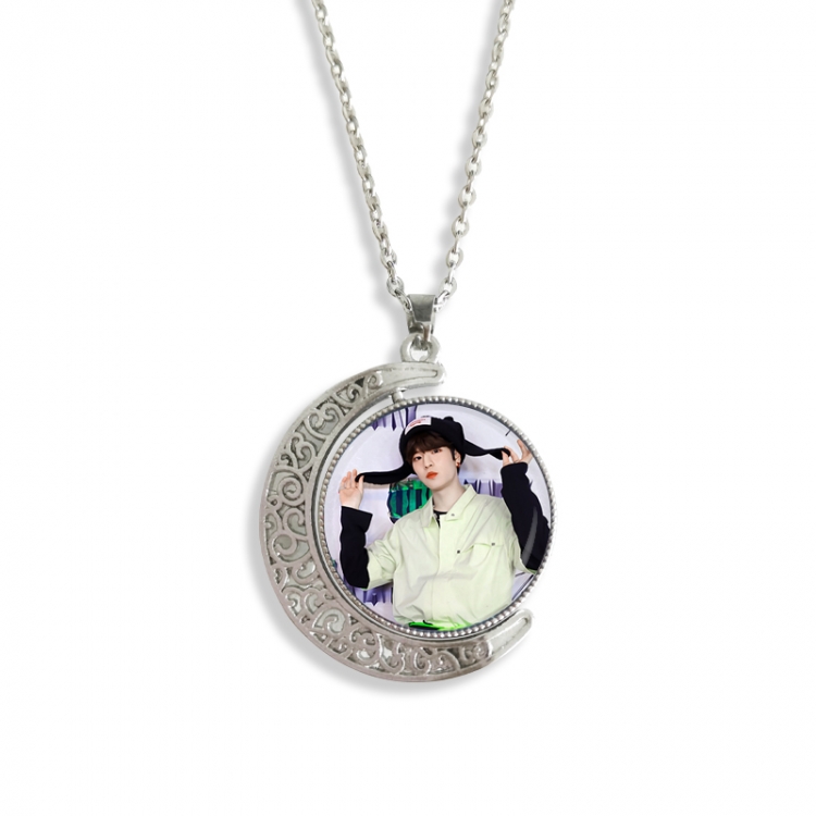 straykids Anime Double sided Crystal Rotating Gem Necklace price for 5 pcs