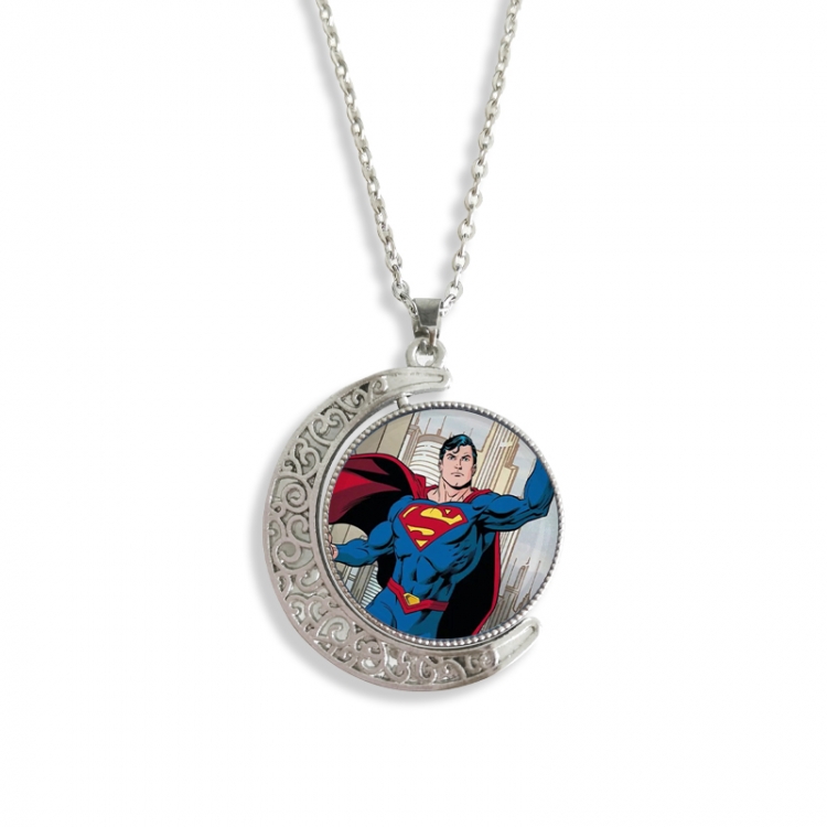 Superman Anime Double sided Crystal Rotating Gem Necklace price for 5 pcs