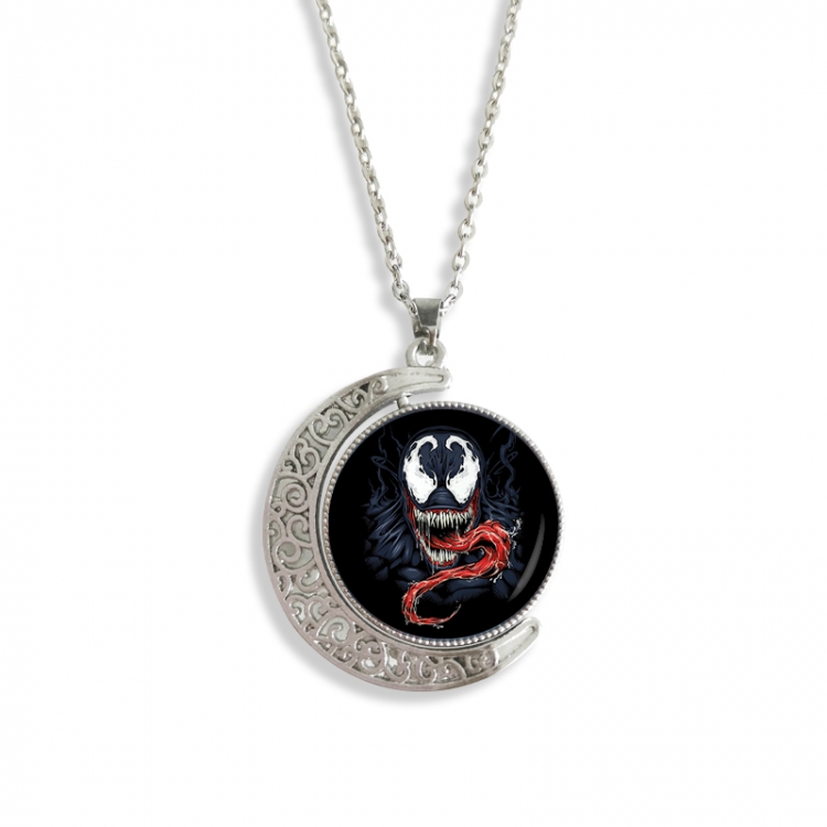 venom Anime Double sided Crystal Rotating Gem Necklace price for 5 pcs