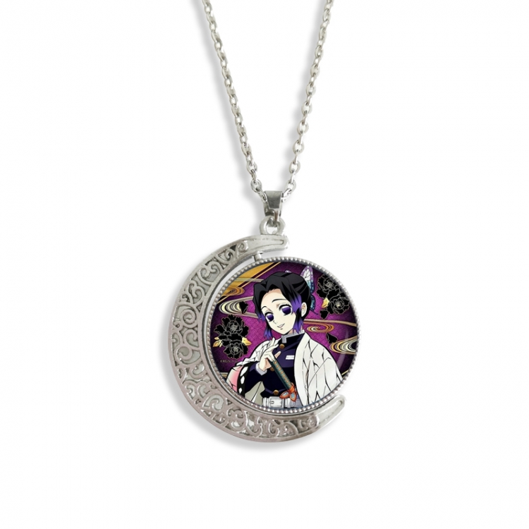 Demon Slayer Kimets Anime Double sided Crystal Rotating Gem Necklace price for 5 pcs