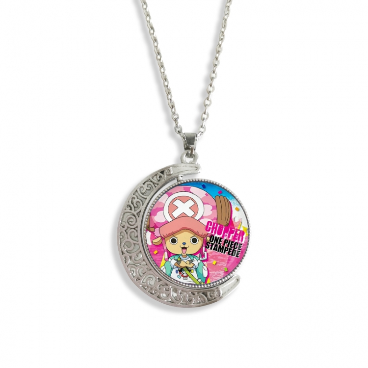 One Piece Anime Double sided Crystal Rotating Gem Necklace price for 5 pcs