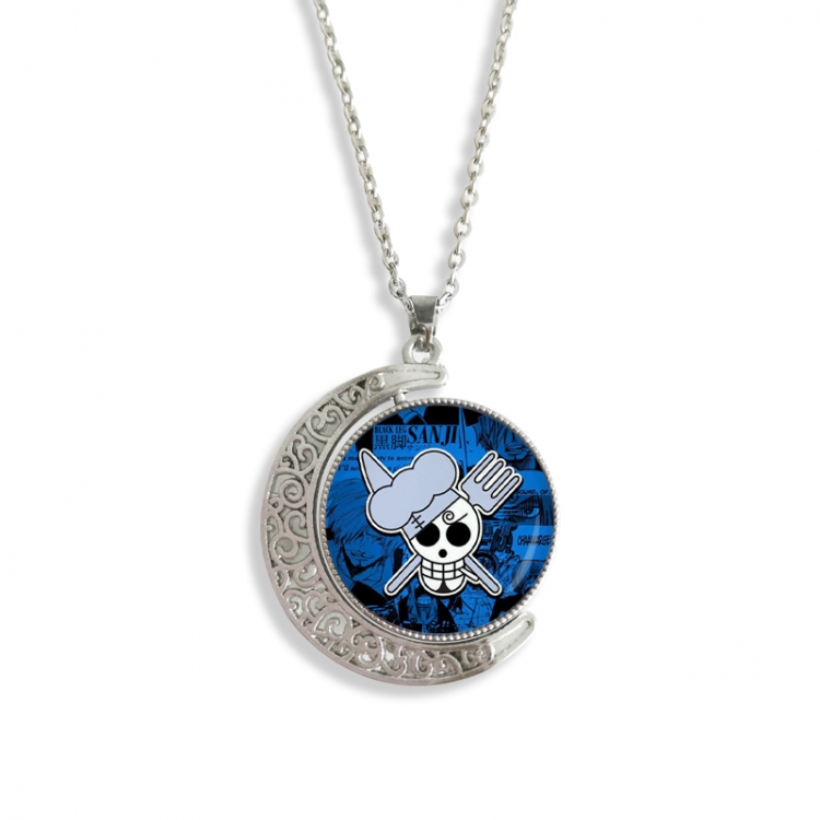 One Piece Anime Double sided Crystal Rotating Gem Necklace price for 5 pcs