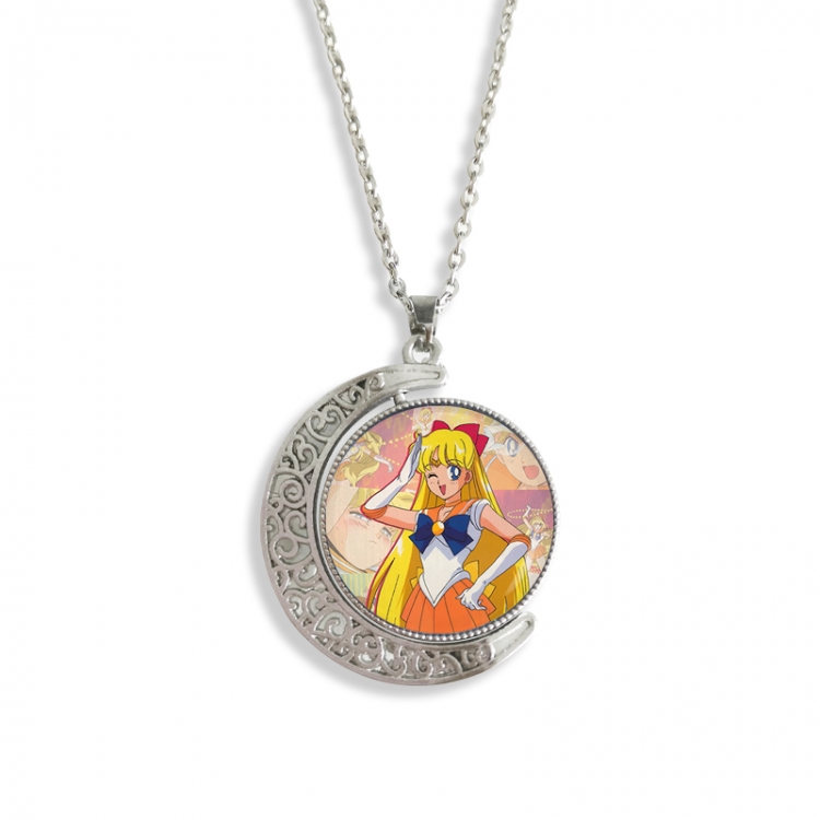  sailormoon  Anime Double sided Crystal Rotating Gem Necklace price for 5 pcs