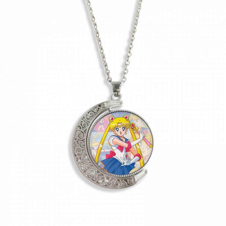  sailormoon  Anime Double sided Crystal Rotating Gem Necklace price for 5 pcs