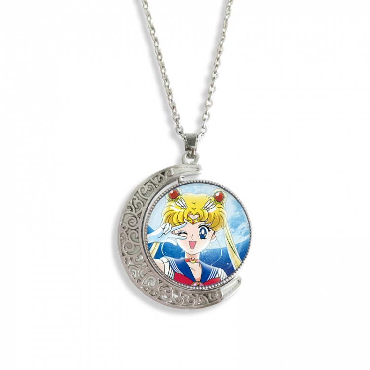  sailormoon  Anime Double sided Crystal Rotating Gem Necklace price for 5 pcs