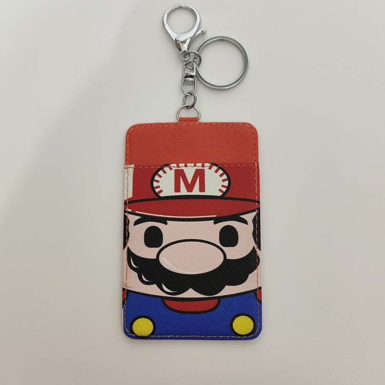 Super Mario Cartoon double-layer PU card sleeve 11x7cm