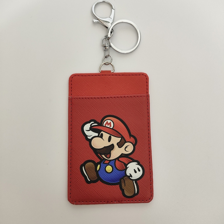 Super Mario Cartoon double-layer PU card sleeve 11x7cm