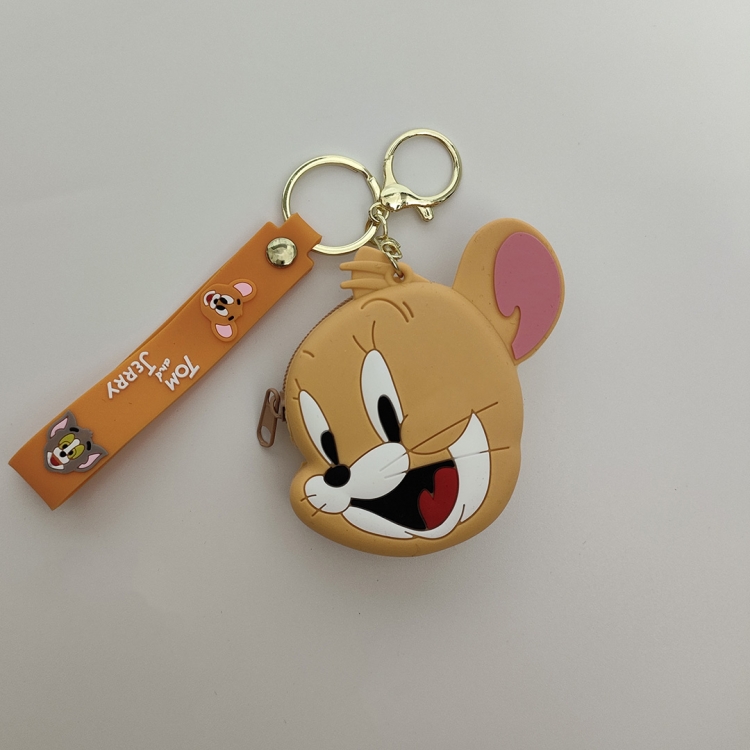 Tom and Jerry Anime Cartoon Silicone Wallet 9CM