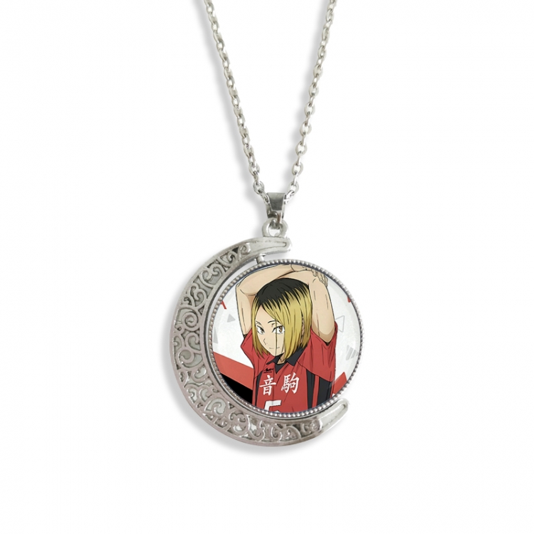 Haikyuu!! Anime Double sided Crystal Rotating Gem Necklace price for 5 pcs