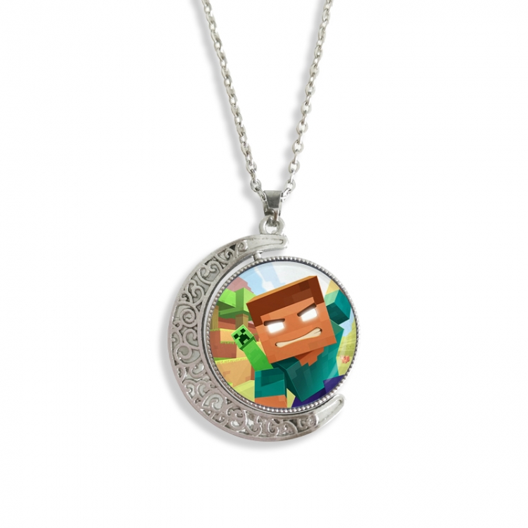 Minecraft Anime Double sided Crystal Rotating Gem Necklace price for 5 pcs