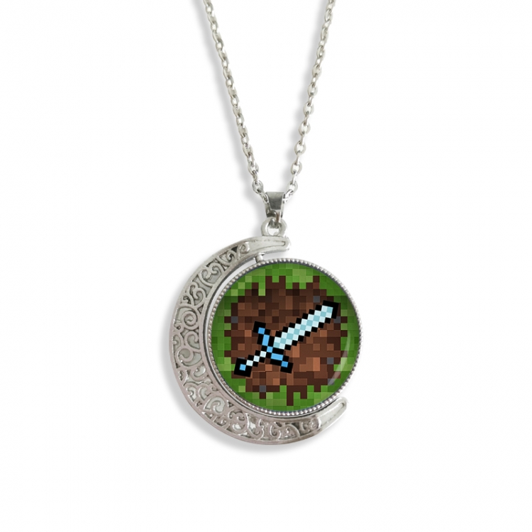 Minecraft Anime Double sided Crystal Rotating Gem Necklace price for 5 pcs