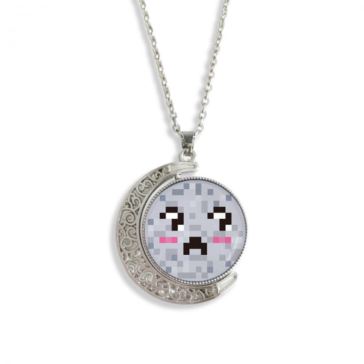 Minecraft Anime Double sided Crystal Rotating Gem Necklace price for 5 pcs