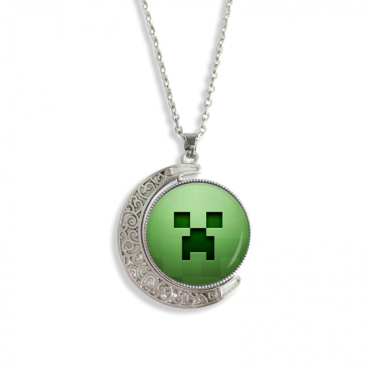 Minecraft Anime Double sided Crystal Rotating Gem Necklace price for 5 pcs