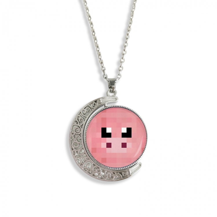 Minecraft Anime Double sided Crystal Rotating Gem Necklace price for 5 pcs