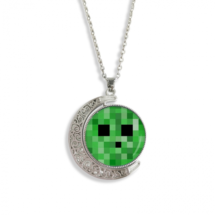 Minecraft Anime Double sided Crystal Rotating Gem Necklace price for 5 pcs