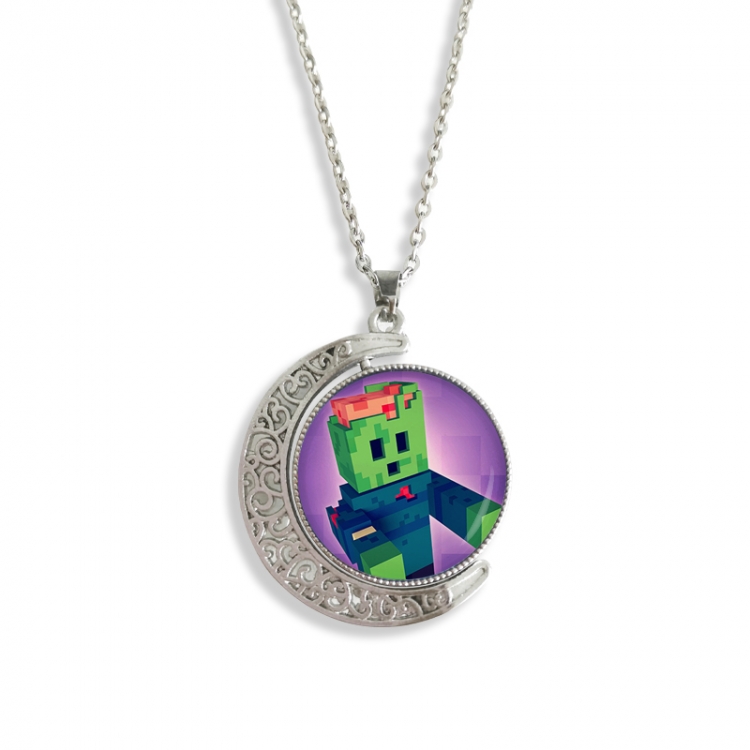 Minecraft Anime Double sided Crystal Rotating Gem Necklace price for 5 pcs