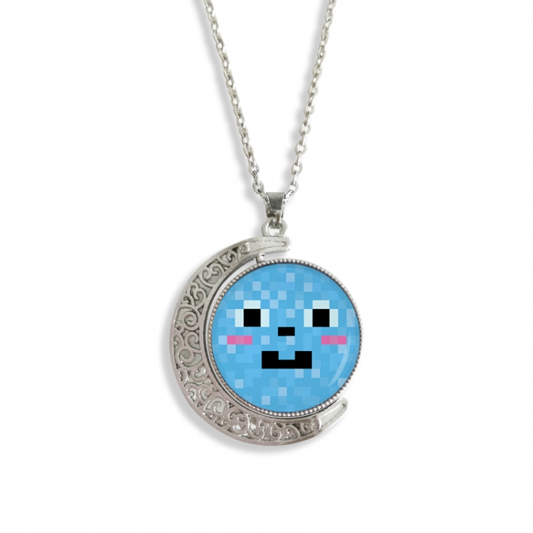 Minecraft Anime Double sided Crystal Rotating Gem Necklace price for 5 pcs