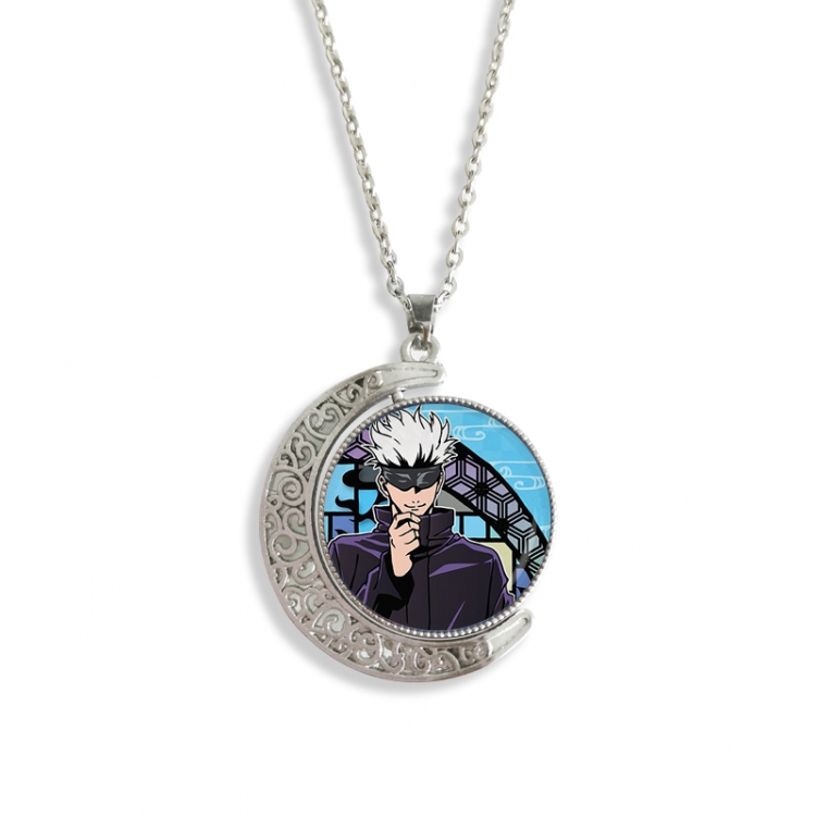 Jujutsu Kaisen Anime Double sided Crystal Rotating Gem Necklace price for 5 pcs