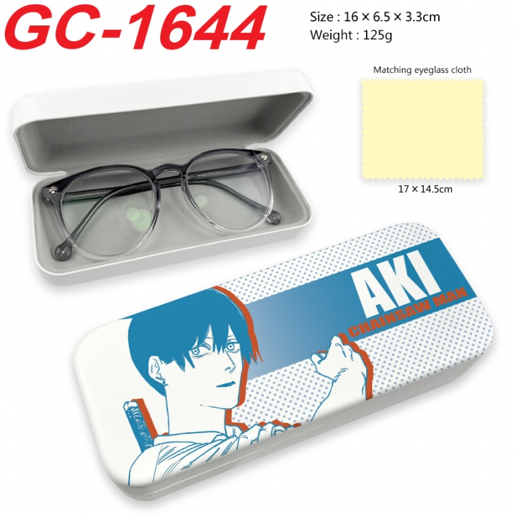 Chainsawman Anime UV printed PU leather material glasses case 16X6.5X3.3cm GC-1644