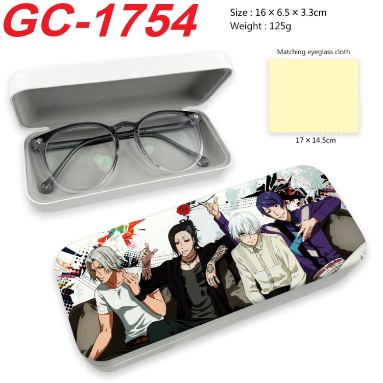Tokyo Ghoul Anime UV printed PU leather material glasses case 16X6.5X3.3cm GC-1754