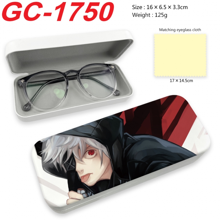 Tokyo Ghoul Anime UV printed PU leather material glasses case 16X6.5X3.3cm GC-1750
