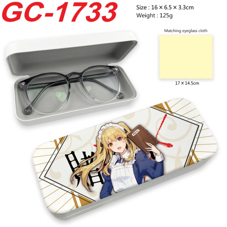 Kakegurui Anime UV printed PU leather material glasses case 16X6.5X3.3cm GC-1733