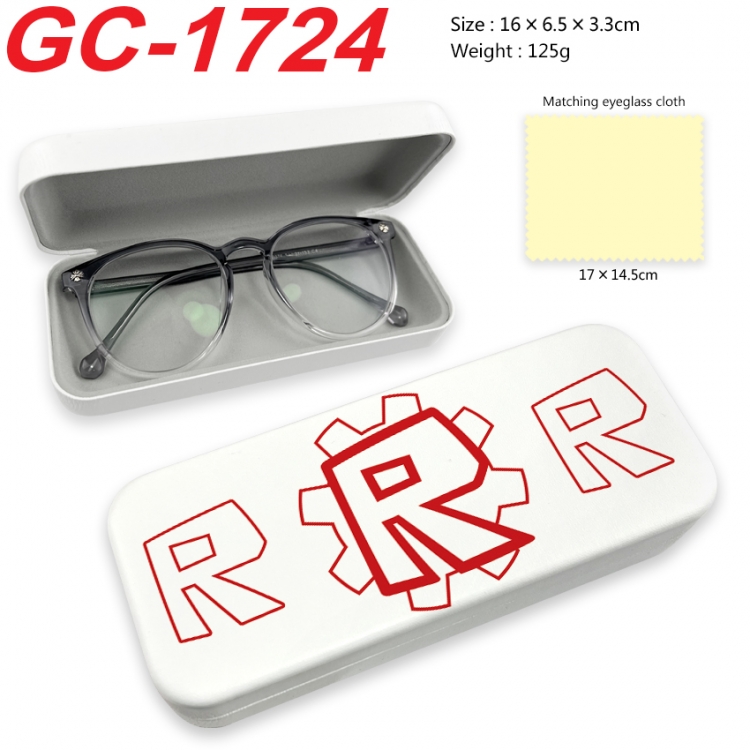 roblox Anime UV printed PU leather material glasses case 16X6.5X3.3cm  GC-1724