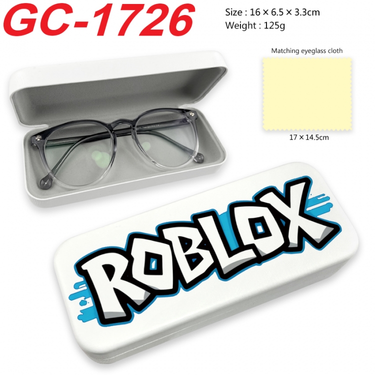 roblox Anime UV printed PU leather material glasses case 16X6.5X3.3cm GC-1726