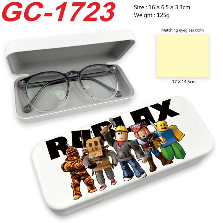 roblox Anime UV printed PU leather material glasses case 16X6.5X3.3cm  GC-1723