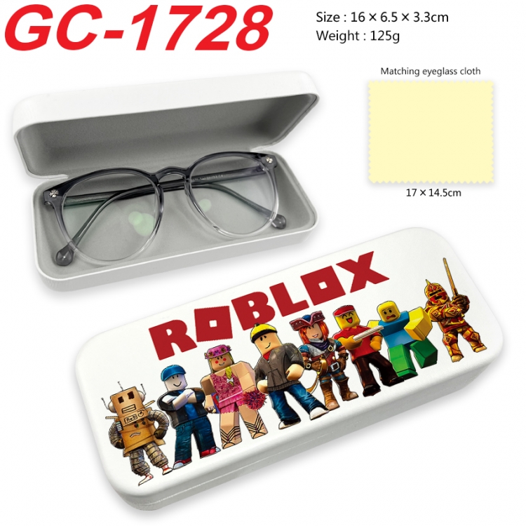 roblox Anime UV printed PU leather material glasses case 16X6.5X3.3cm  GC-1728