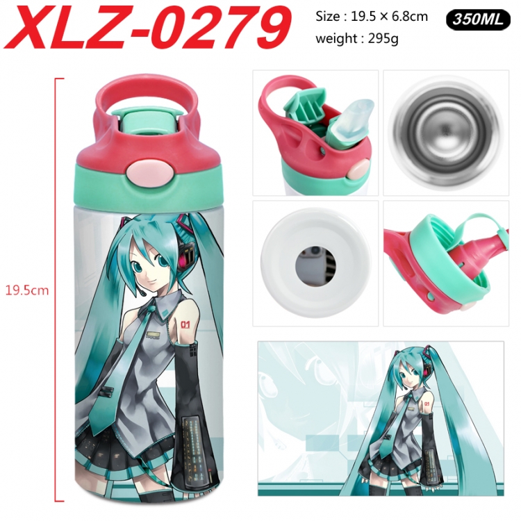 Hatsune Miku 304 stainless steel portable insulated cup 19.5X6.8CM XLZ-0279