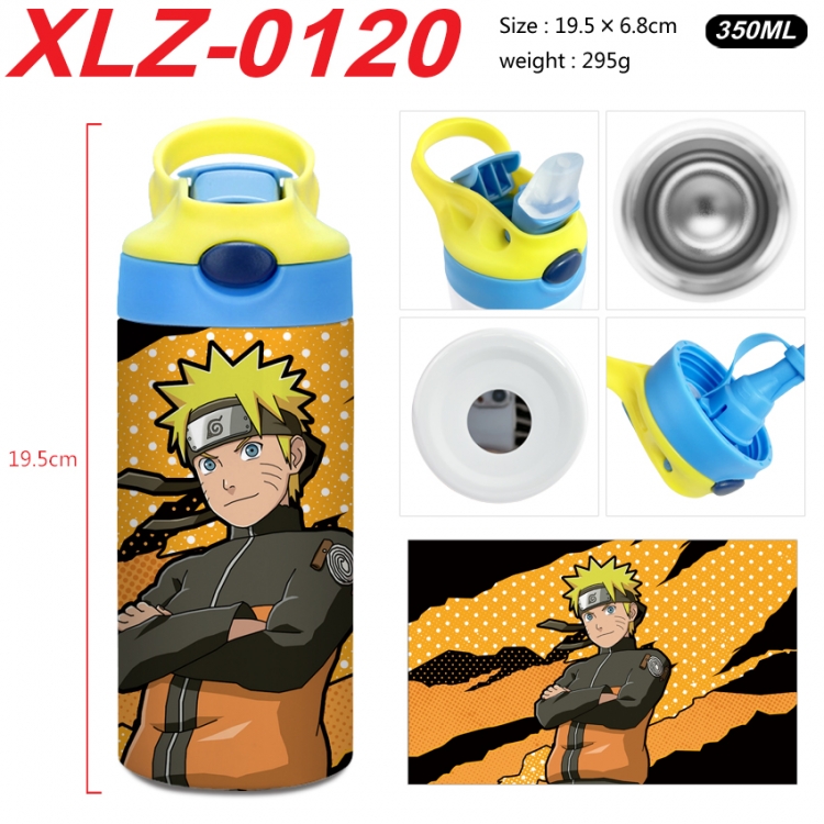 Naruto 304 stainless steel portable insulated cup 19.5X6.8CM 350ml