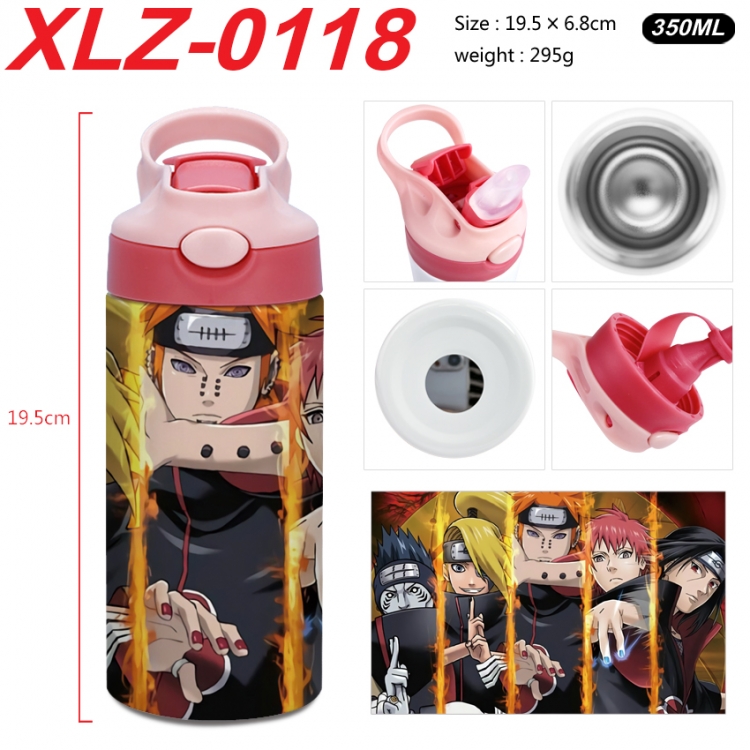 Naruto 304 stainless steel portable insulated cup 19.5X6.8CM 350ml