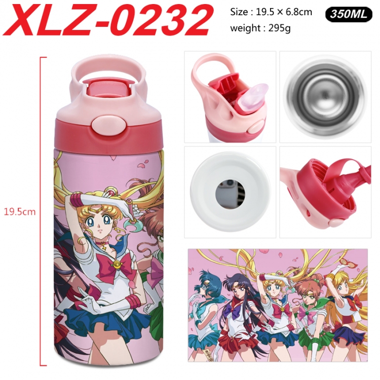 sailormoon 304 stainless steel portable insulated cup 19.5X6.8CM 350ml