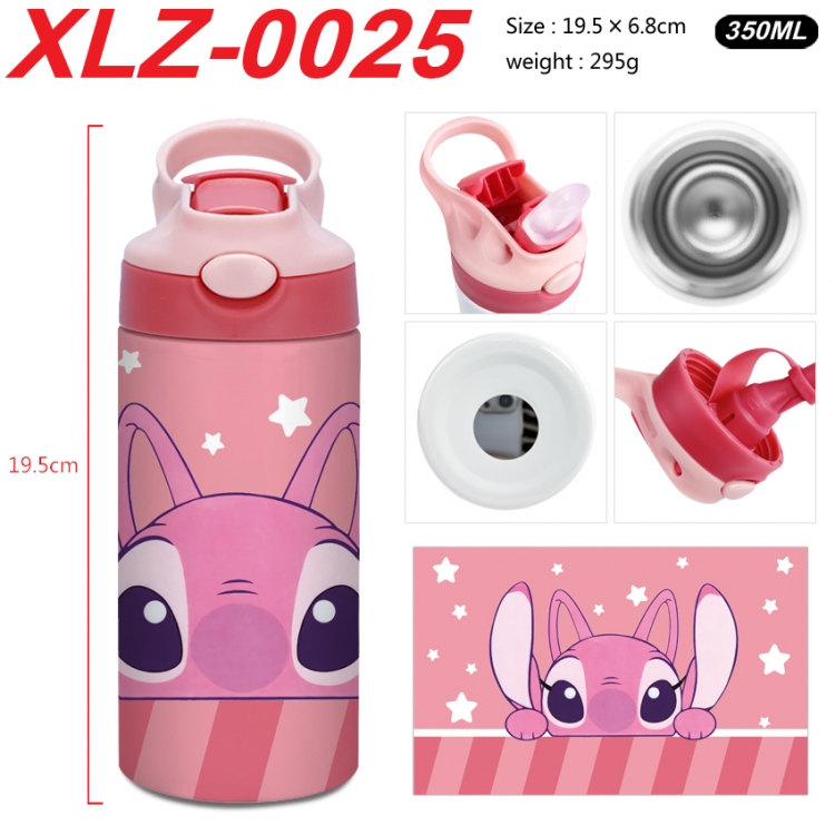 Lilo & Stitch 304 stainless steel portable insulated cup 19.5X6.8CM 350ml