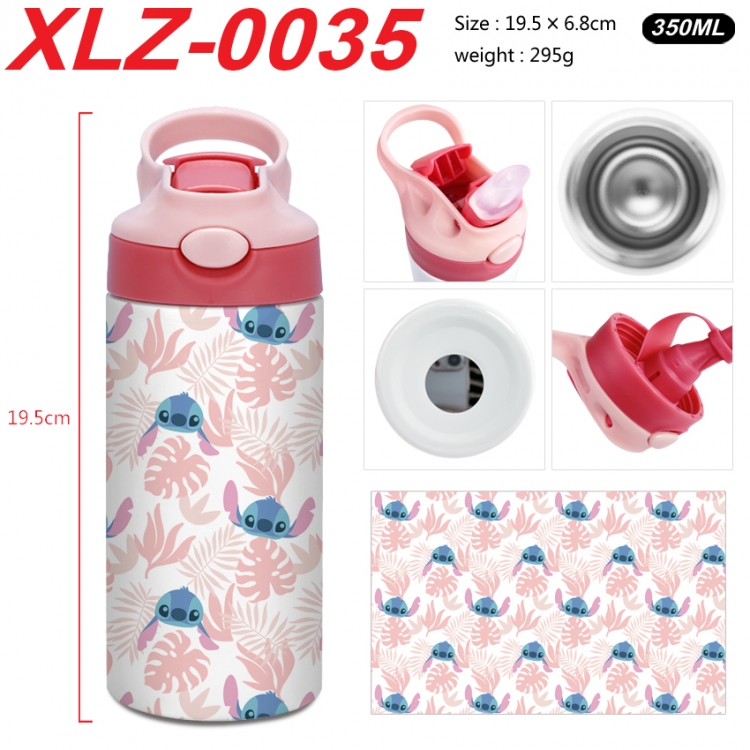 Lilo & Stitch 304 stainless steel portable insulated cup 19.5X6.8CM 350ml