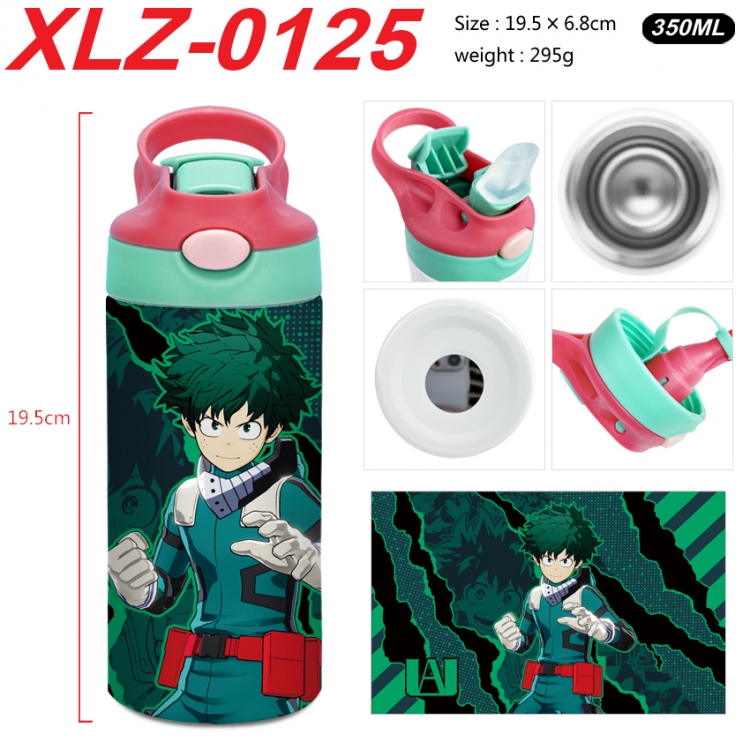 My Hero Academia 304 stainless steel portable insulated cup 19.5X6.8CM 350ml