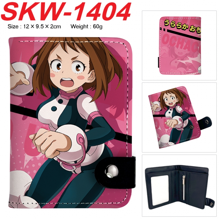 My Hero Academia Anime vertical button folding wallet 12X9.5X2CM 60g SKW-1404