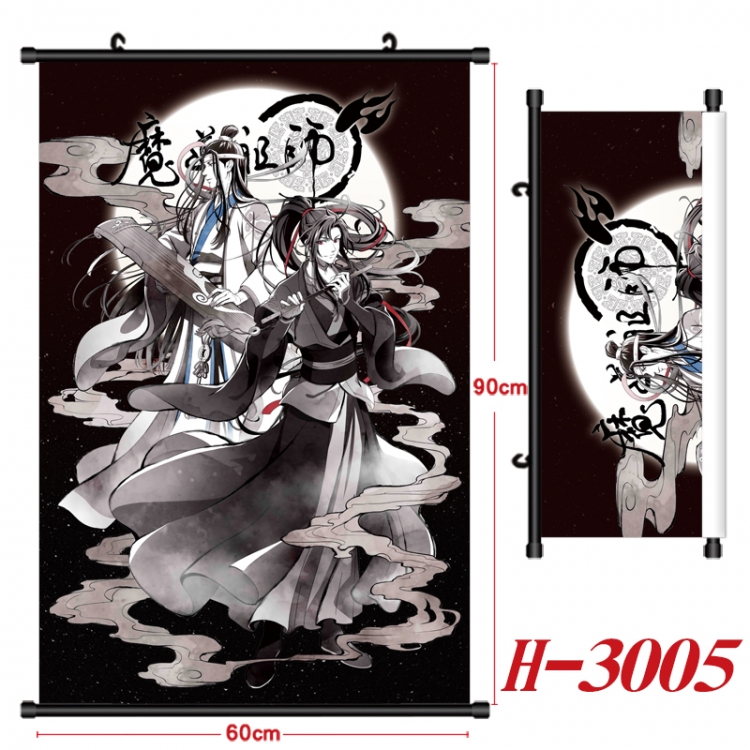 The wizard of the de Anime Black Plastic Rod Canvas Painting Wall Scroll 60X90CM