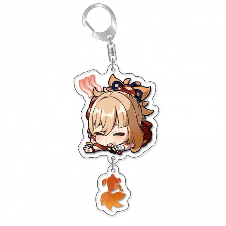 Genshin Impact Anime acrylic Pendant Key Chain  price for 5 pcs 16852