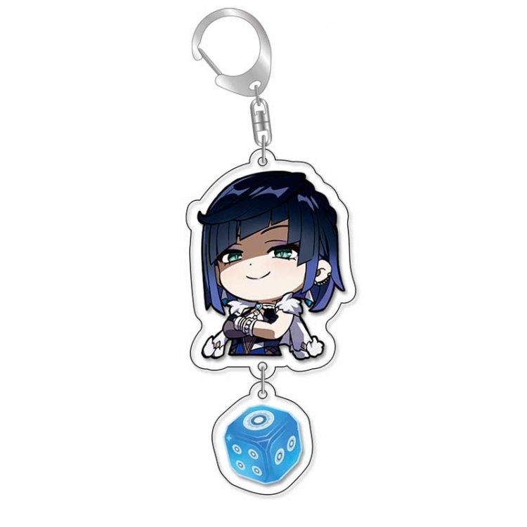 Genshin Impact Anime acrylic Pendant Key Chain  price for 5 pcs 16835