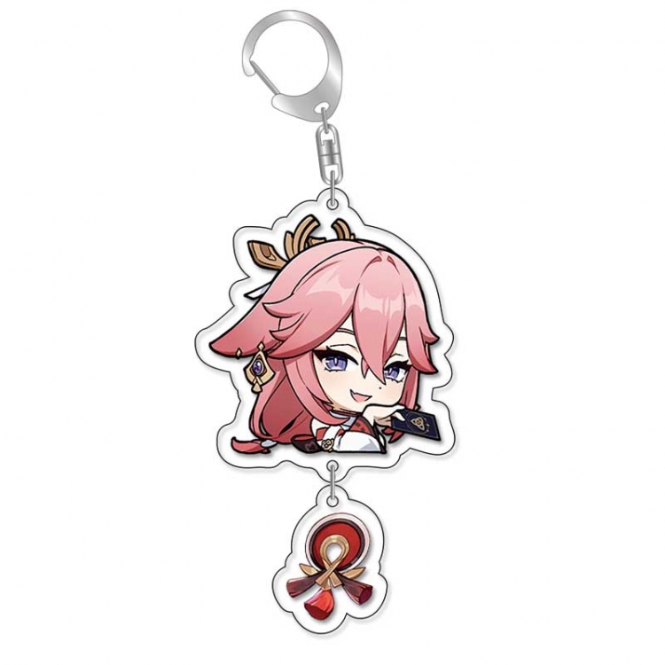 Genshin Impact Anime acrylic Pendant Key Chain  price for 5 pcs 16840