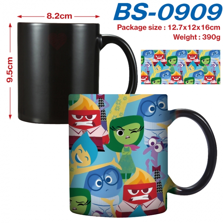 Inside Out  Anime high-temperature color-changing printing ceramic mug 400ml