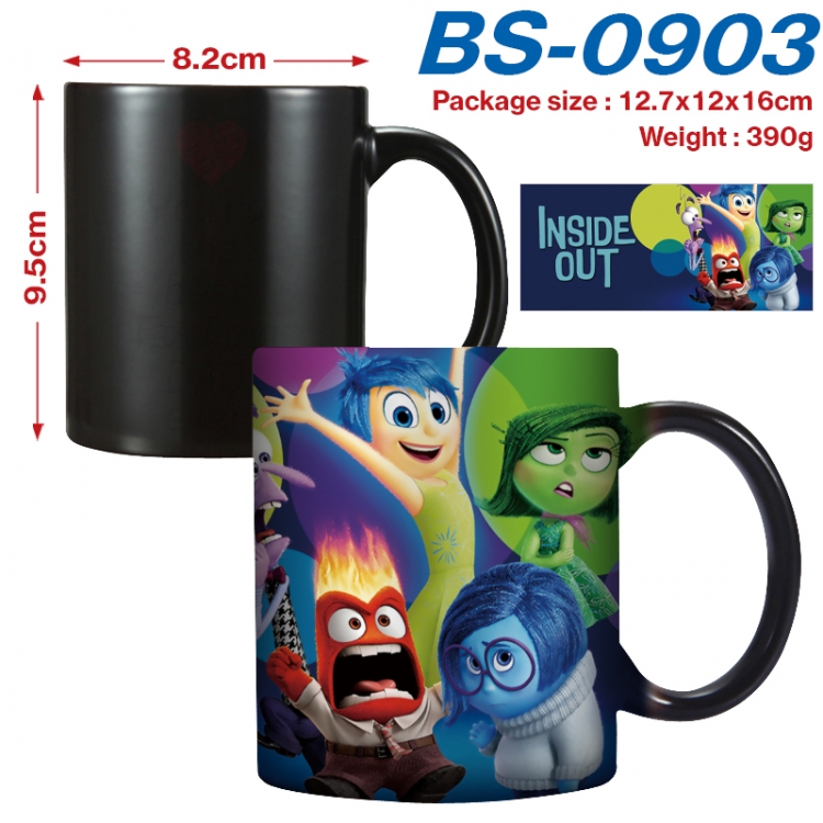 Inside Out  Anime high-temperature color-changing printing ceramic mug 400ml