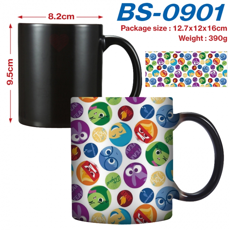 Inside Out  Anime high-temperature color-changing printing ceramic mug 400ml