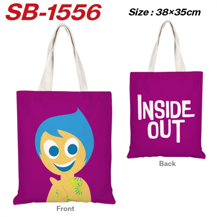 Inside Out Anime Canvas Handheld Shoulder Bag Handbag Shopping Bag 38X35CM