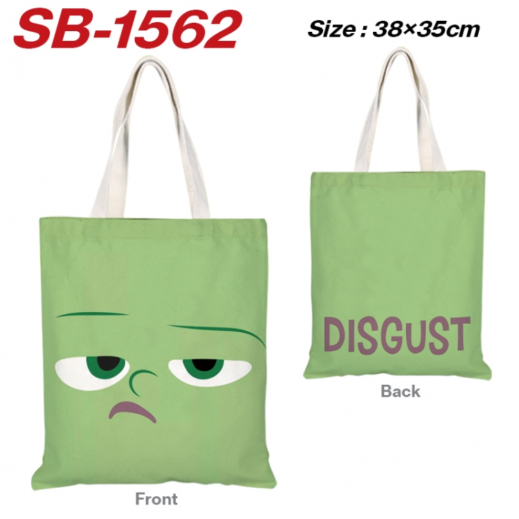 Inside Out Anime Canvas Handheld Shoulder Bag Handbag Shopping Bag 38X35CM